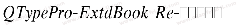 QTypePro-ExtdBook Re字体转换